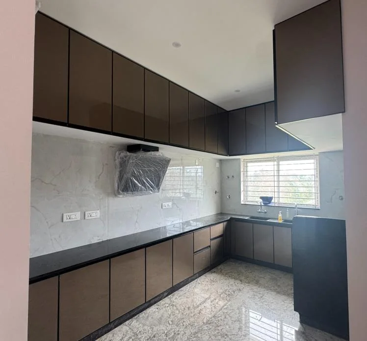 Modular kitchen with granite counters